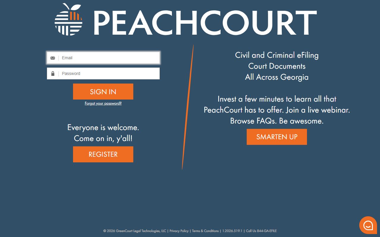 Telfair County court records after arrest through PeachCourt access